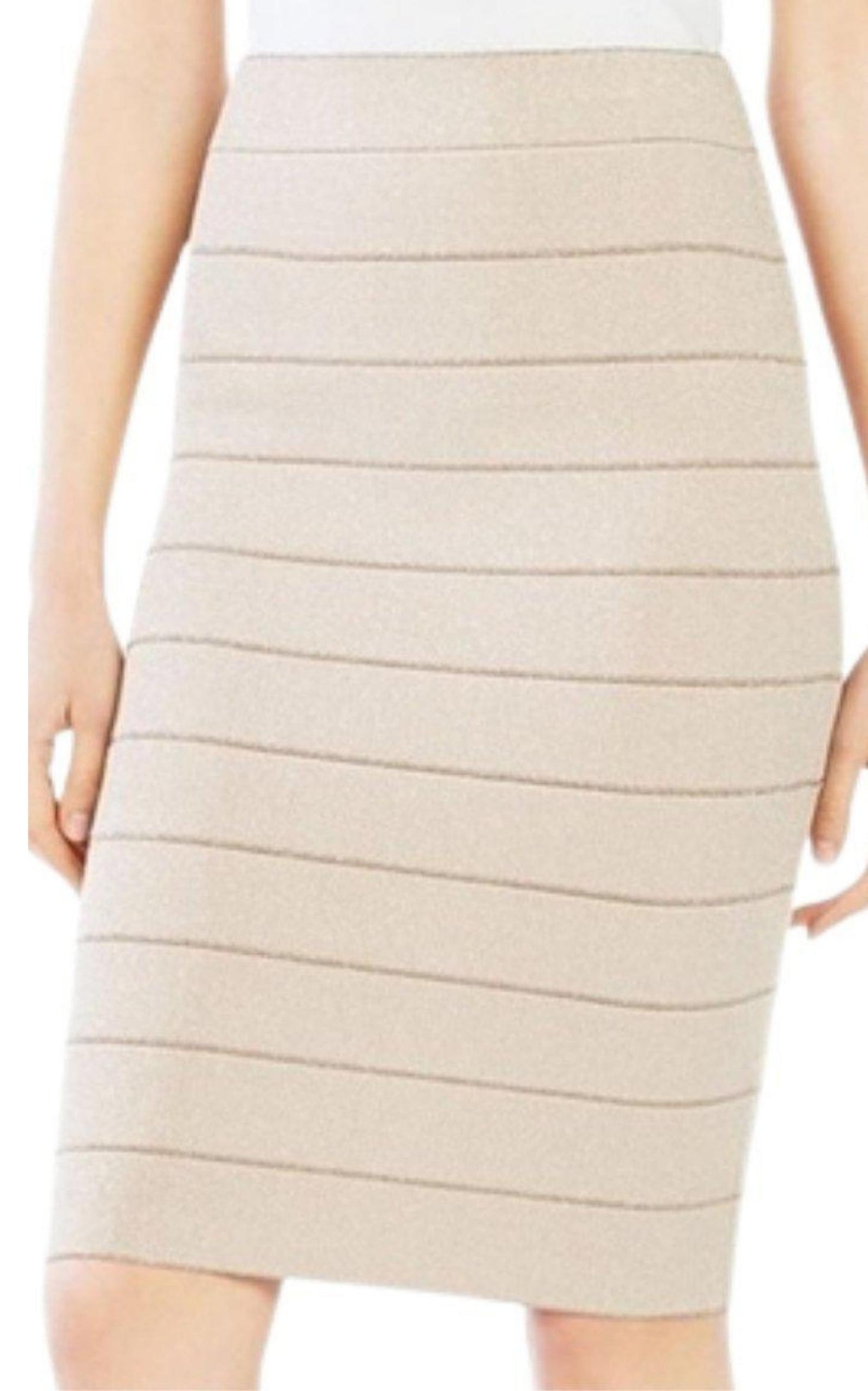 Metallic Bandage Bodycon Skirt BCBGMAXAZRIA