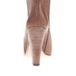 Metild Beige Leather High Heel Bootie BCBGMAXAZRIA