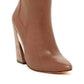 Metild Beige Leather High Heel Bootie BCBGMAXAZRIA