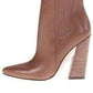 Metild Beige Leather High Heel Bootie BCBGMAXAZRIA