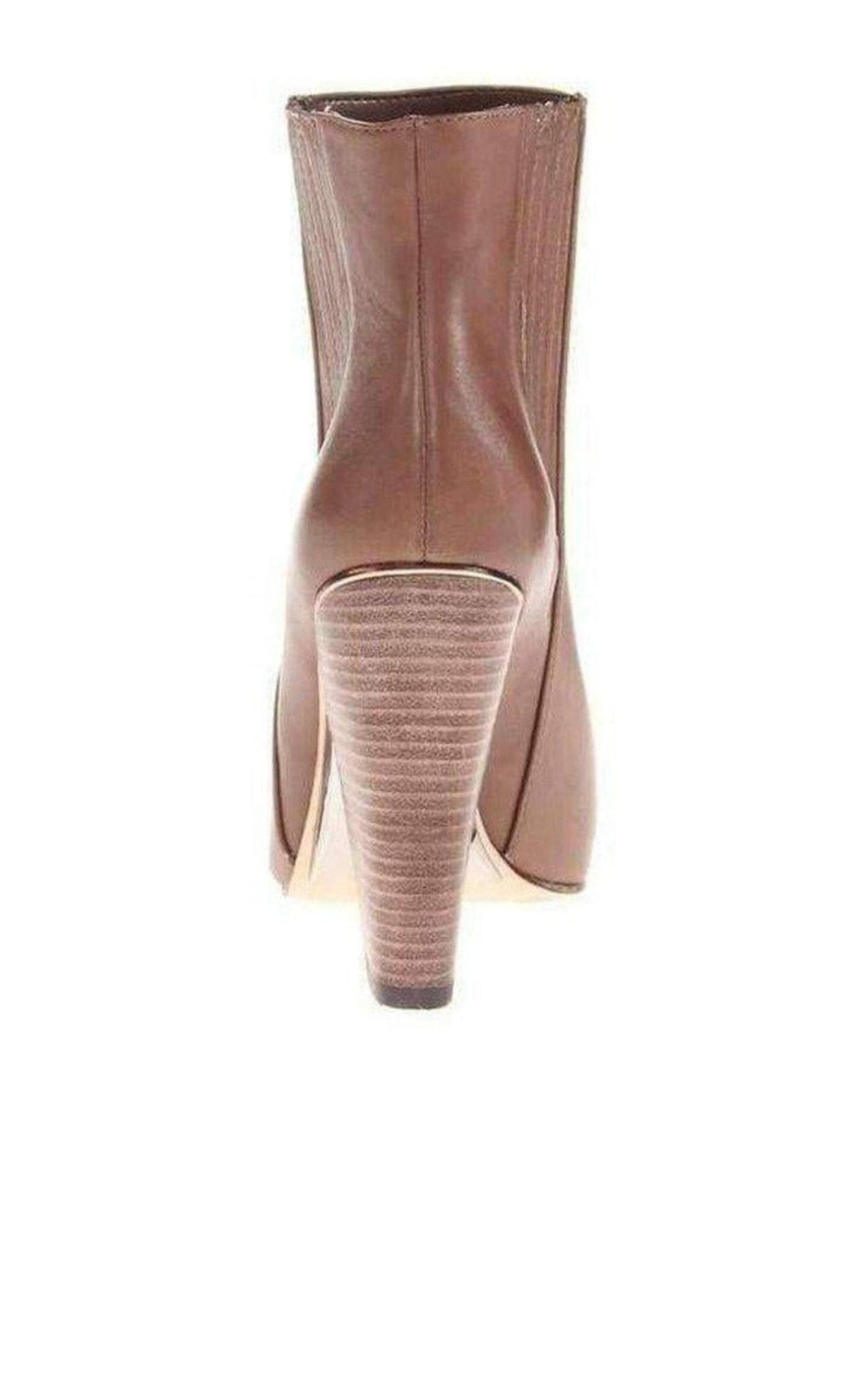 BCBGMAXAZRIA Metild Beige Leather High Heel Bootie - Runway Catalog