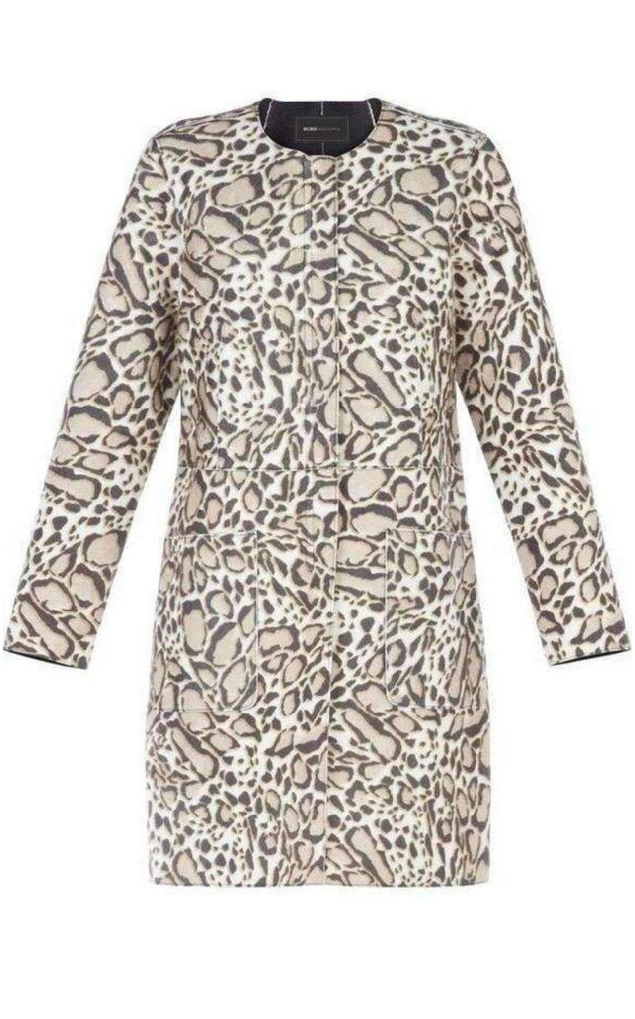 BCBGMAXAZRIA Mickie Ocelot Print Faux - Fur Coat - Runway Catalog