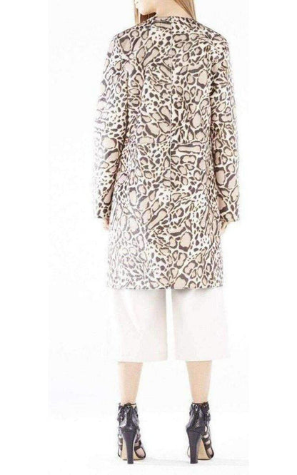 Mickie Ocelot Print Faux-Fur Coat BCBGMAXAZRIA