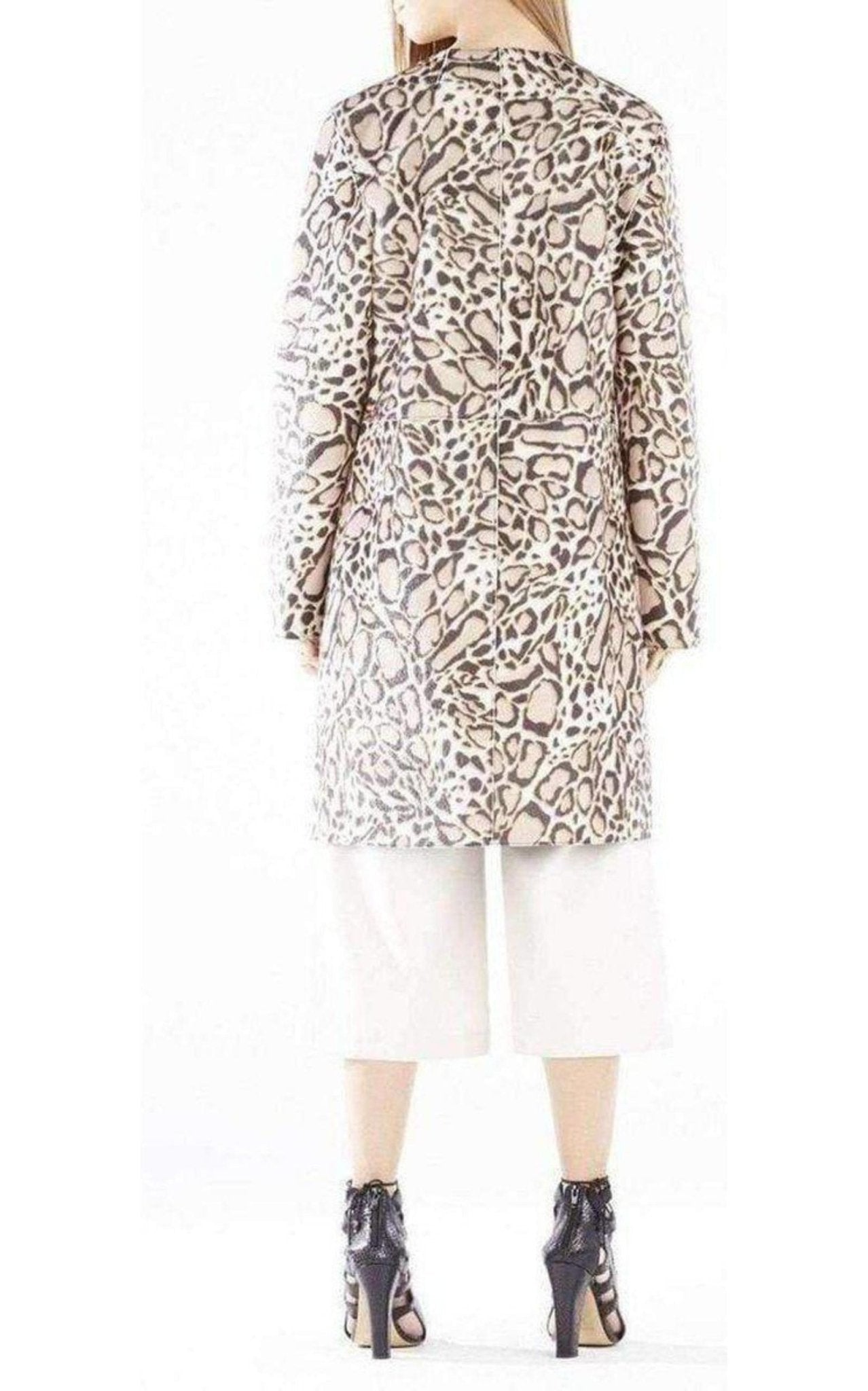 BCBGMAXAZRIA Mickie Ocelot Print Faux - Fur Coat - Runway Catalog