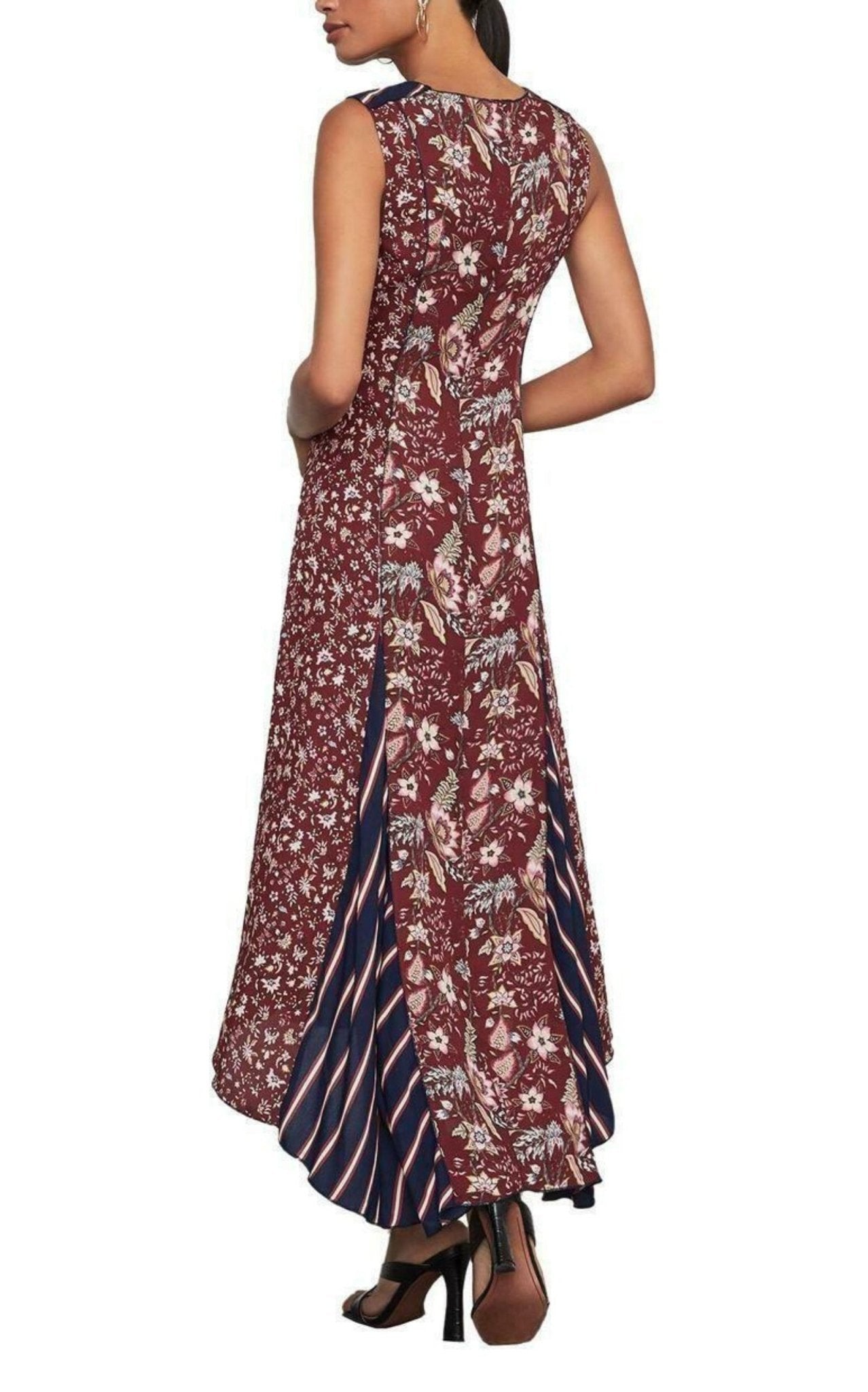 BCBGMAXAZRIA Mixed - Print Asymmetric Dress - Runway Catalog