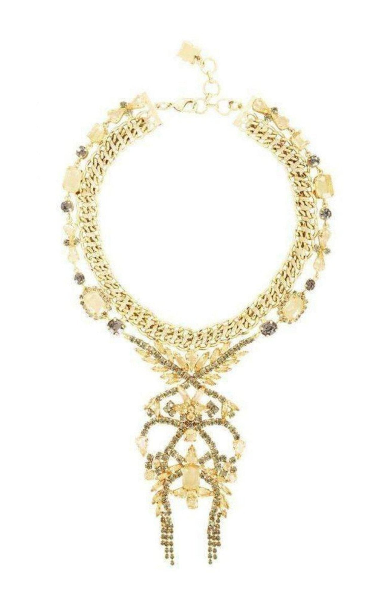 BCBGMAXAZRIA Mixed Stone Statement Necklace - Runway Catalog