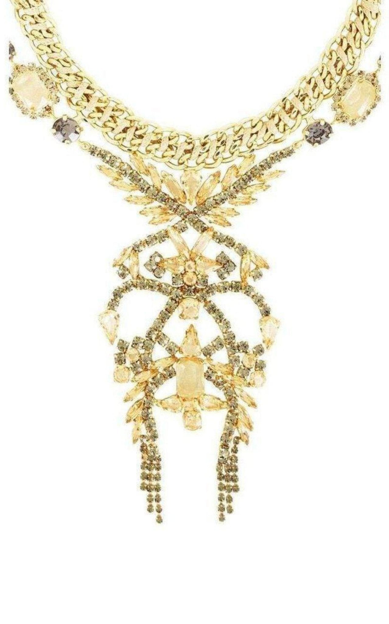 BCBGMAXAZRIA Mixed Stone Statement Necklace - Runway Catalog