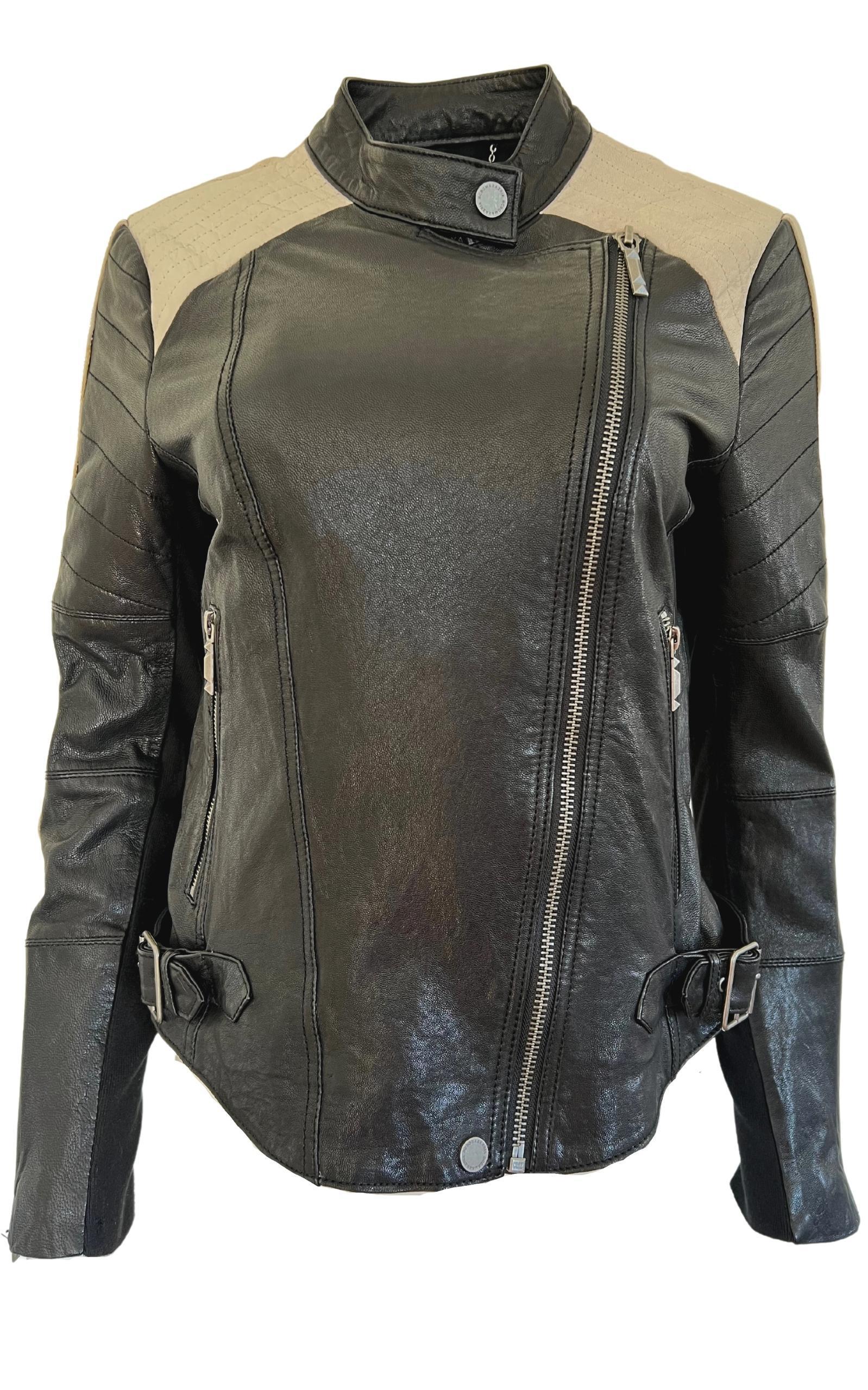 Moto Leather Jacket BCBGMAXAZRIA