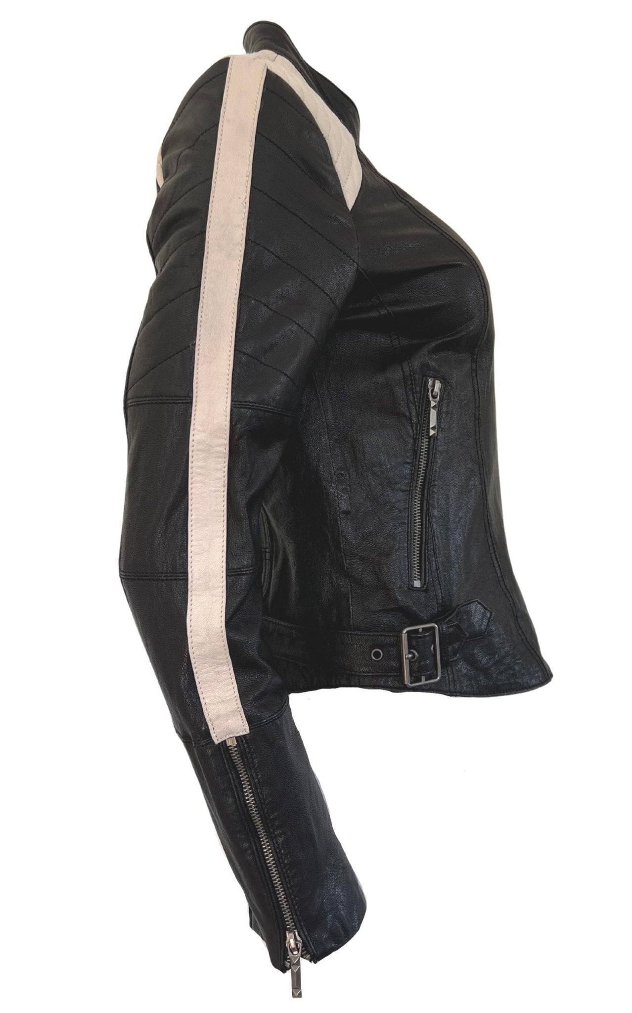 BCBGMAXAZRIA Moto Leather Jacket - Runway Catalog