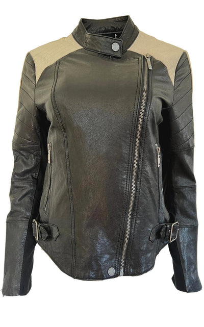 BCBGMAXAZRIA Moto Leather Jacket - Runway Catalog