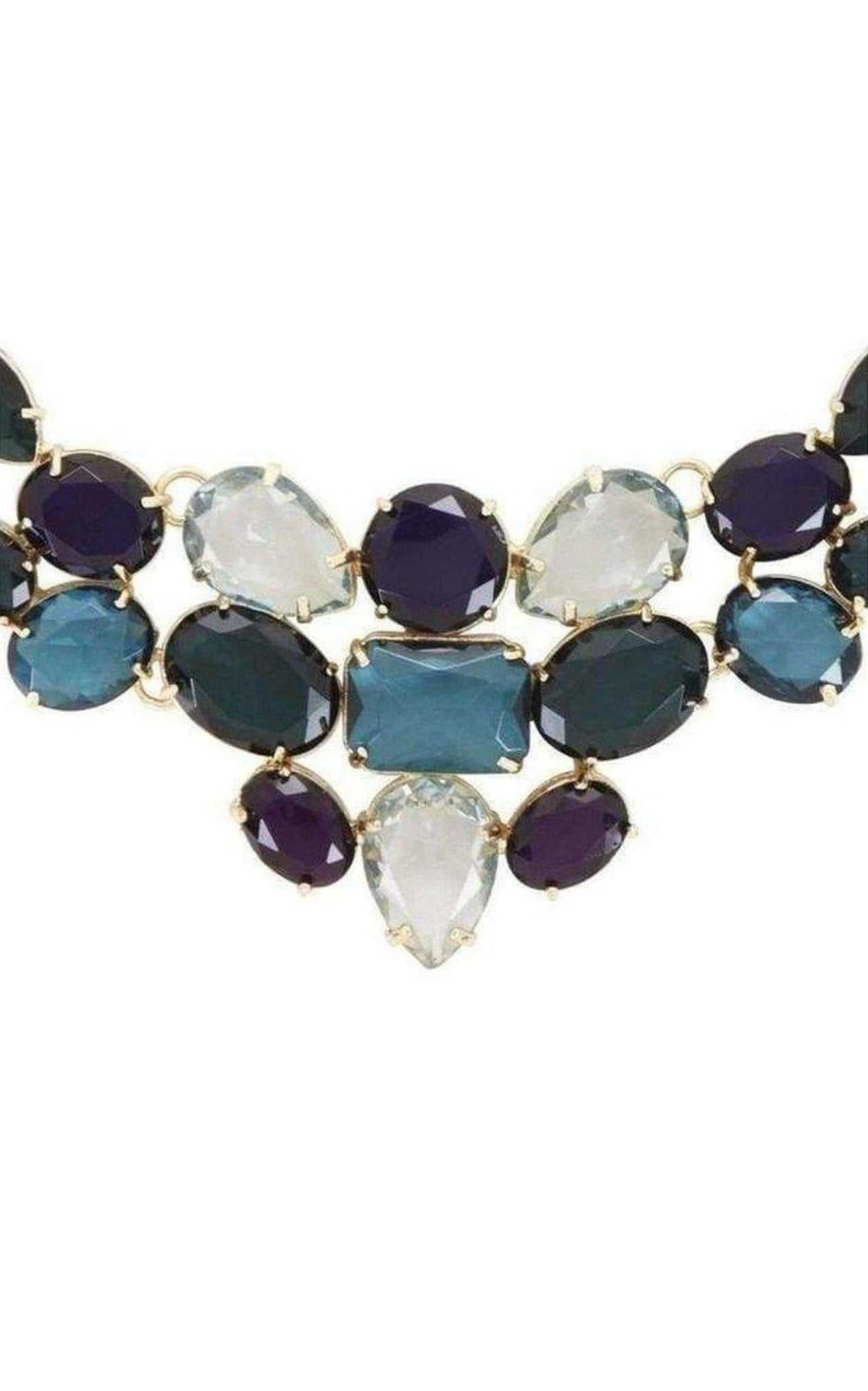 BCBGMAXAZRIA Multi Color Stone Statement Necklace - Runway Catalog