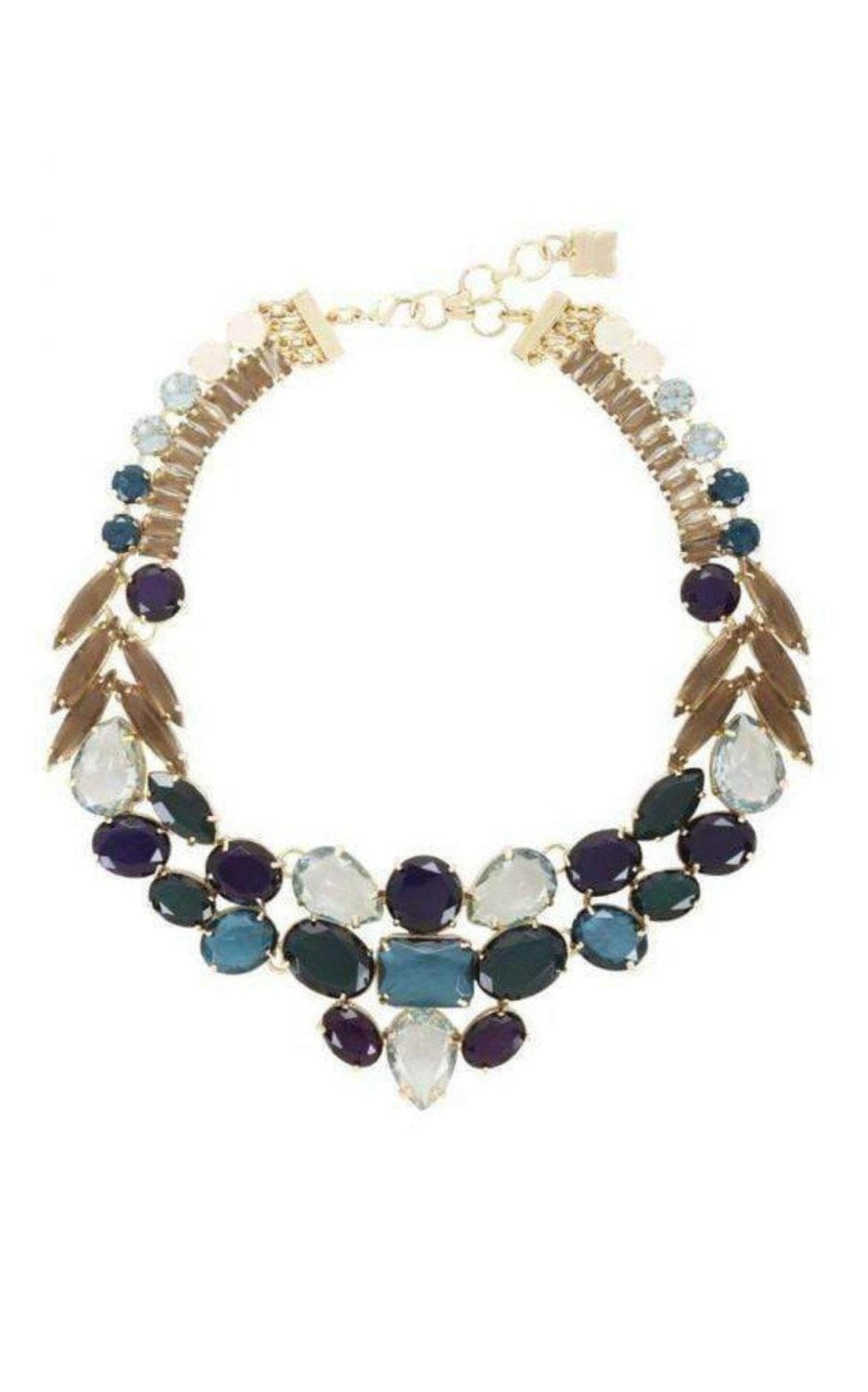 BCBGMAXAZRIA Multi Color Stone Statement Necklace - Runway Catalog