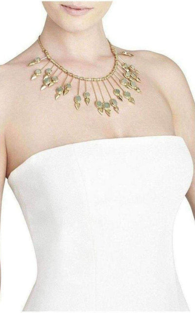 BCBGMAXAZRIA Natural Stone Sunburst Necklace - Runway Catalog