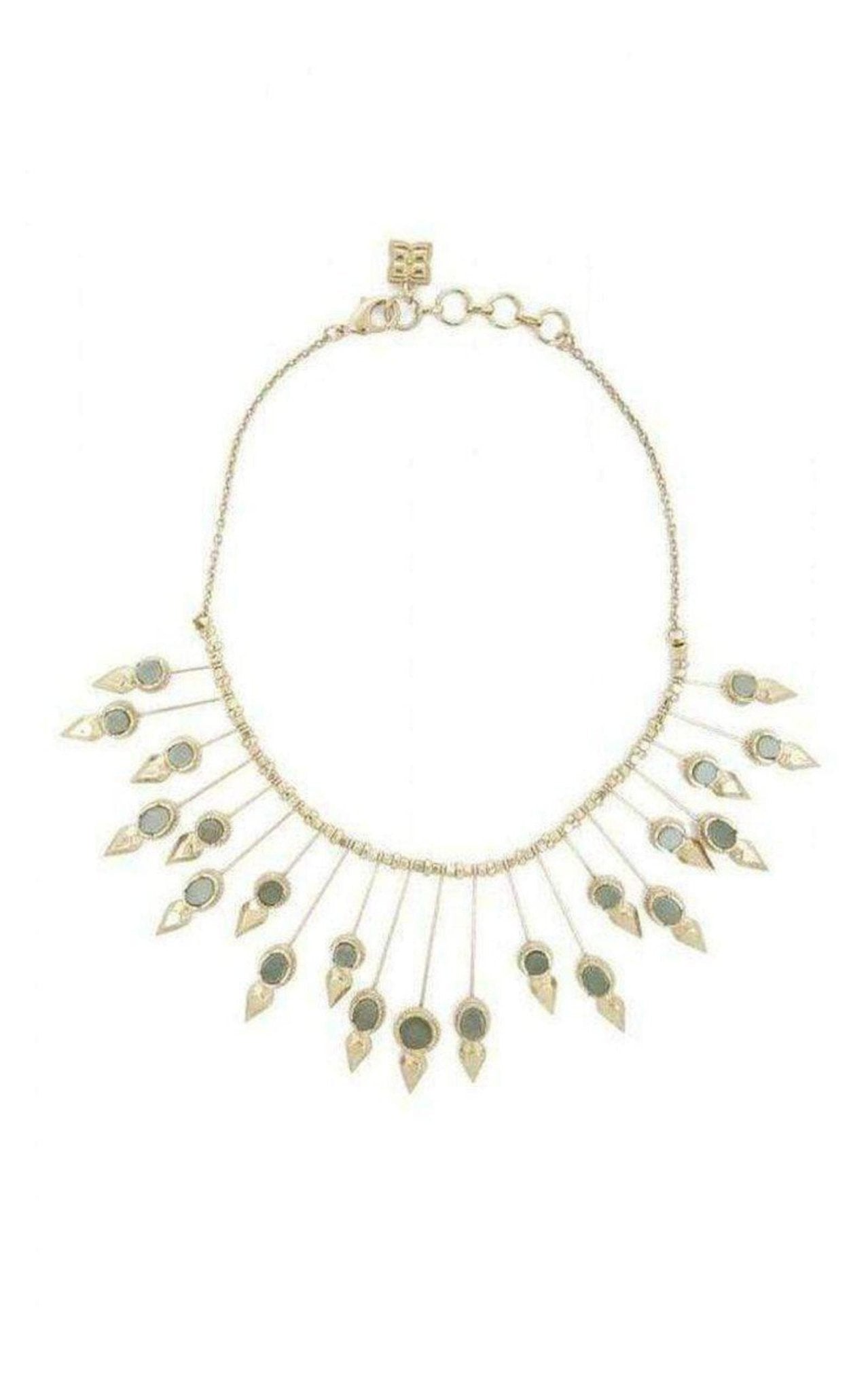BCBGMAXAZRIA Natural Stone Sunburst Necklace - Runway Catalog