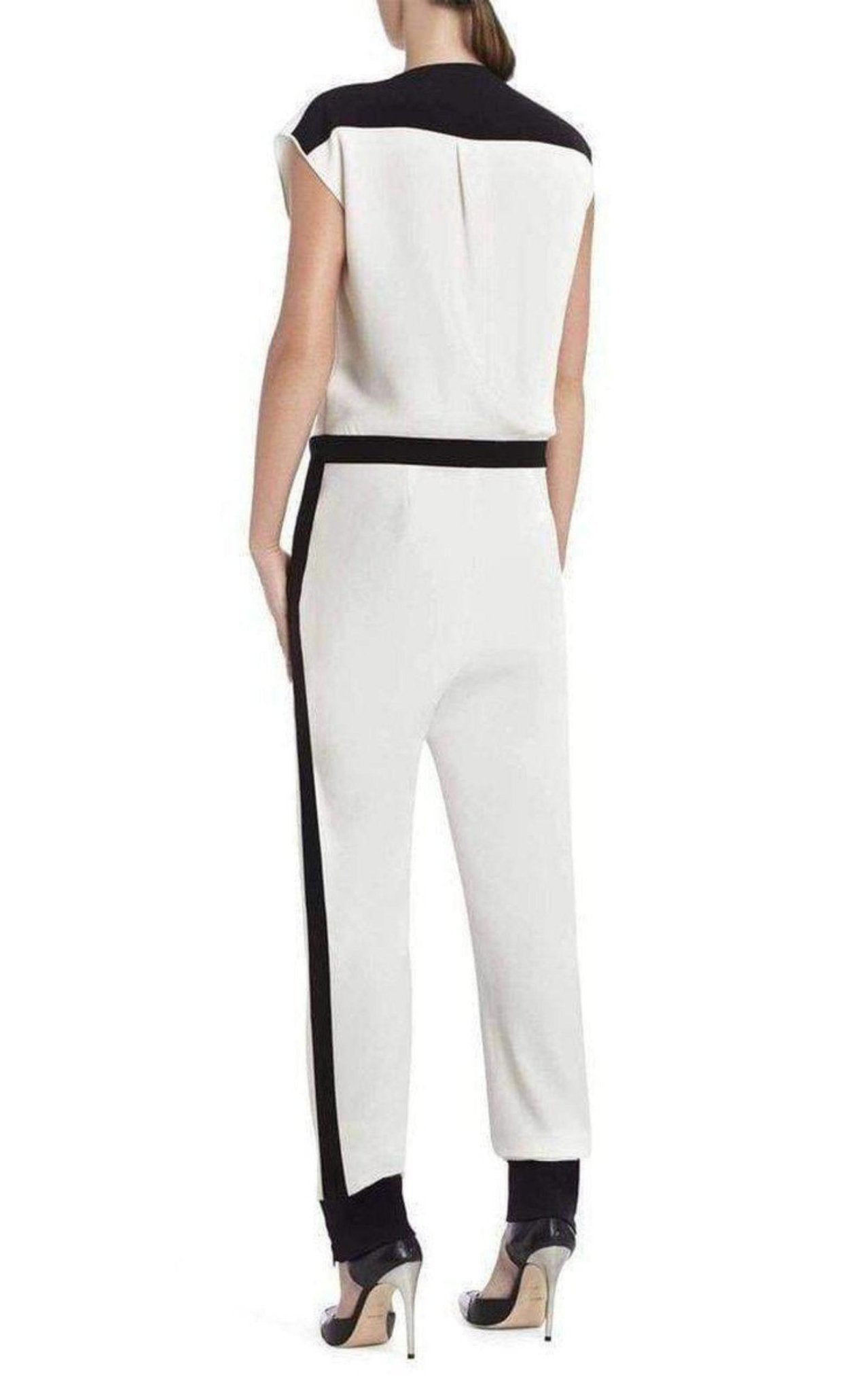 BCBGMAXAZRIA Patricia Color - blocked Jumpsuit - Runway Catalog