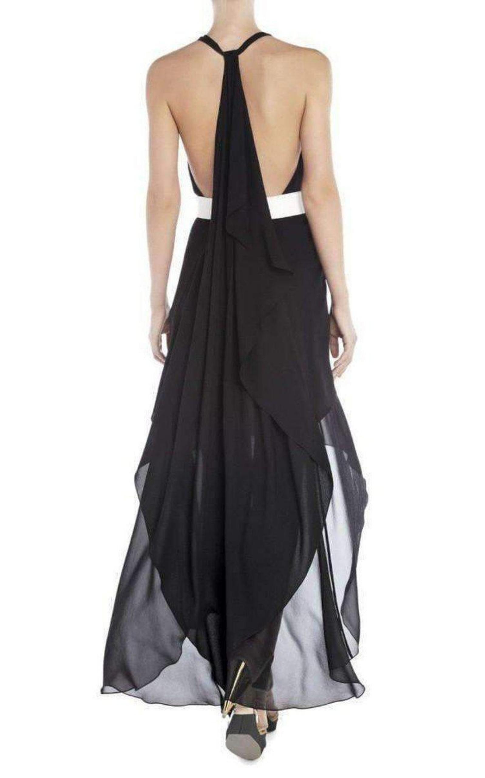 Bcbgmaxazria Rasha Black Halter Dress Runway Catalog