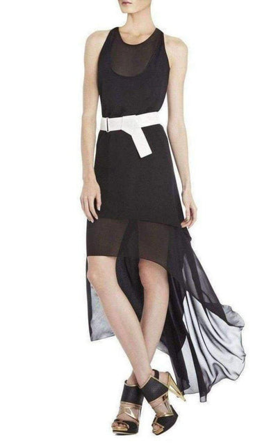 BCBGMAXAZRIA Rasha Black Halter Dress - Runway Catalog