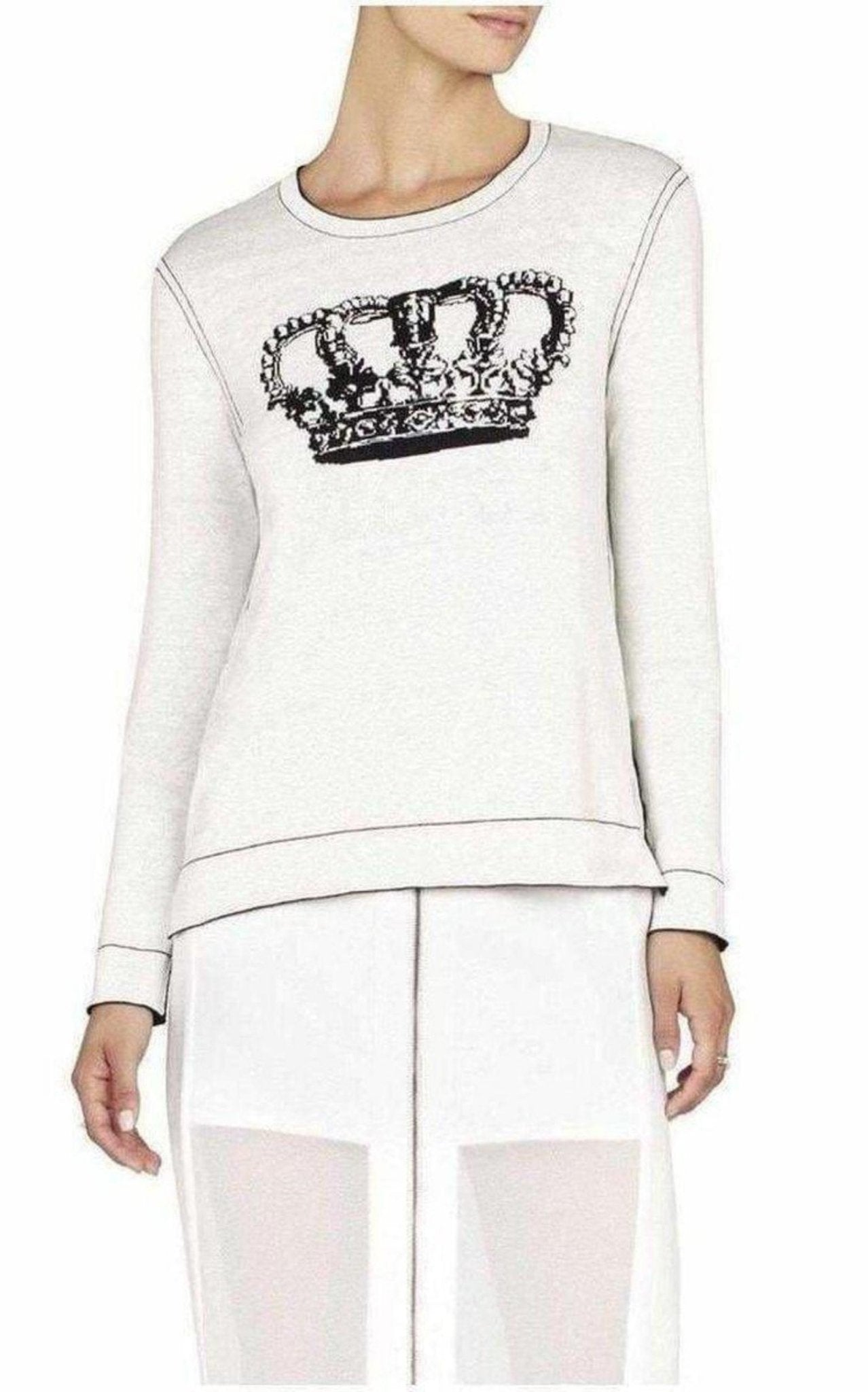 BCBGMAXAZRIA Reversible Crown Intarsia Top - Runway Catalog
