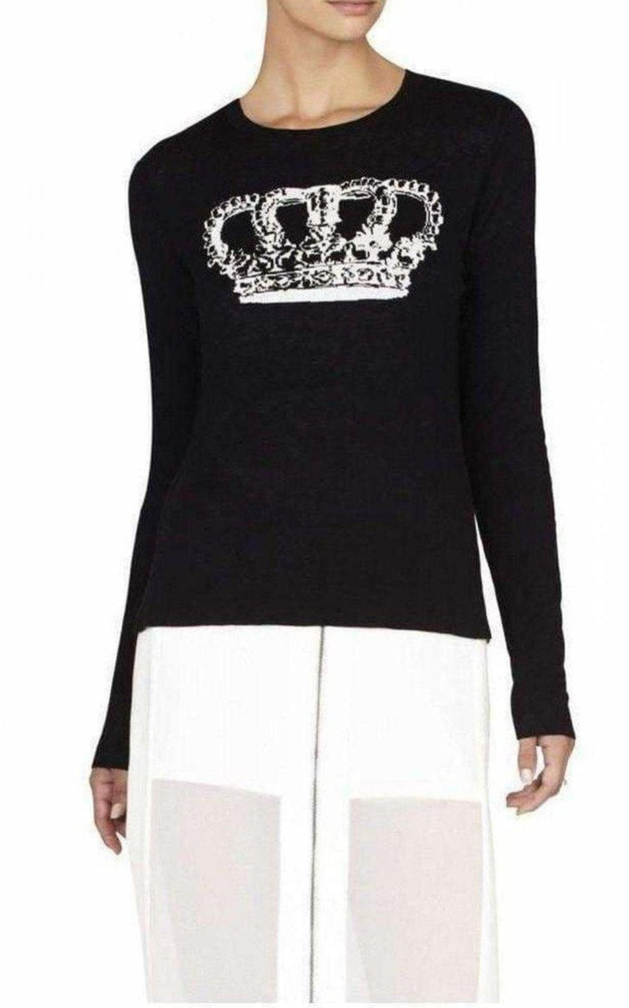 BCBGMAXAZRIA Reversible Crown Intarsia Top - Runway Catalog