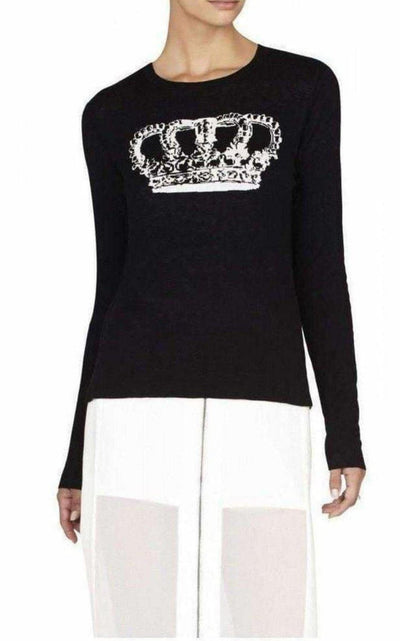 BCBGMAXAZRIA Reversible Crown Intarsia Top - Runway Catalog