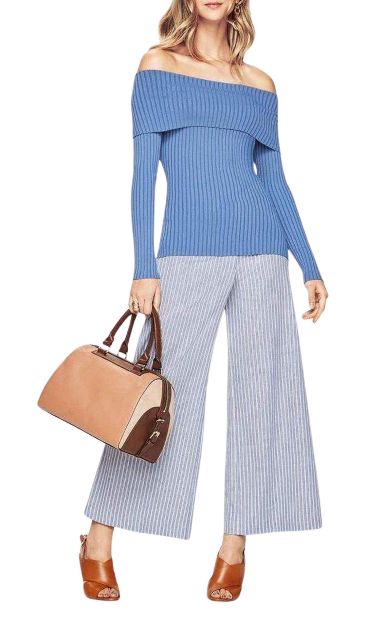 BCBGMAXAZRIA Risa Off - The - Shoulder Sweater - Runway Catalog