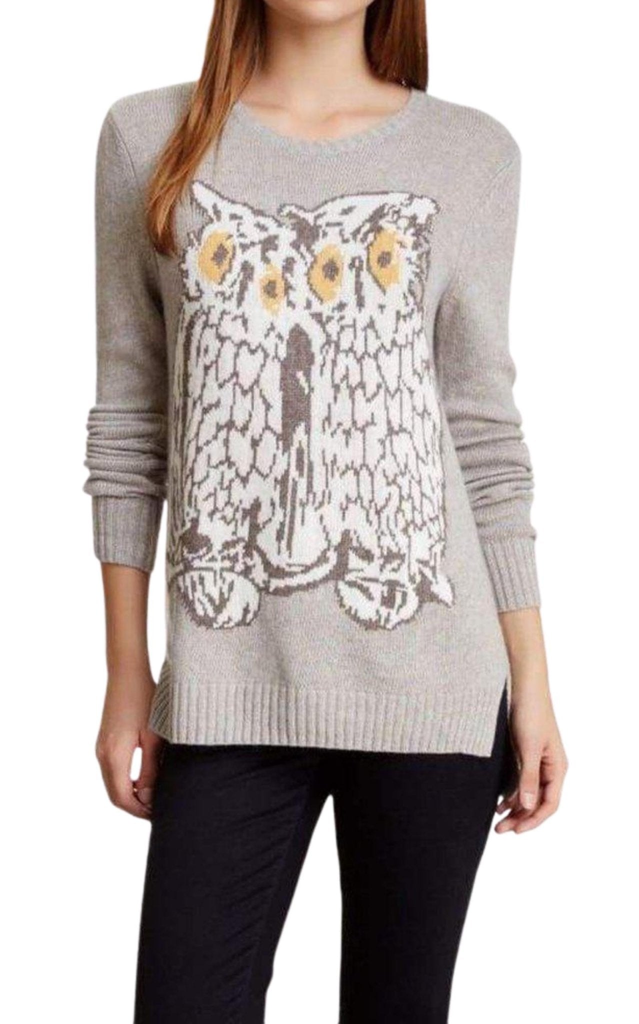 BCBGMAXAZRIA Rooney Graphic Long Sleeve Sweater - Runway Catalog