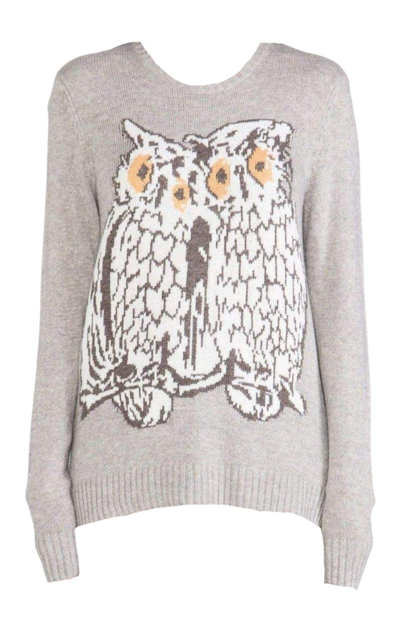 BCBGMAXAZRIA Rooney Graphic Long Sleeve Sweater - Runway Catalog