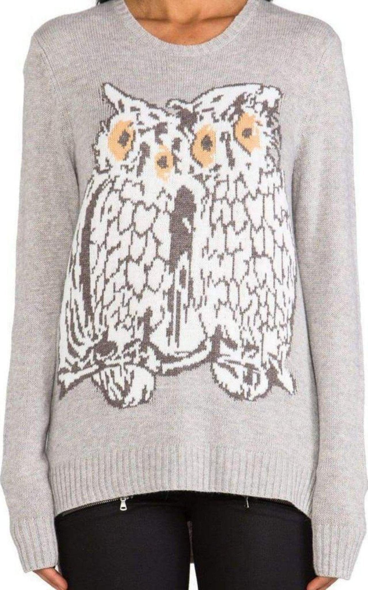 BCBGMAXAZRIA Rooney Graphic Long Sleeve Sweater - Runway Catalog