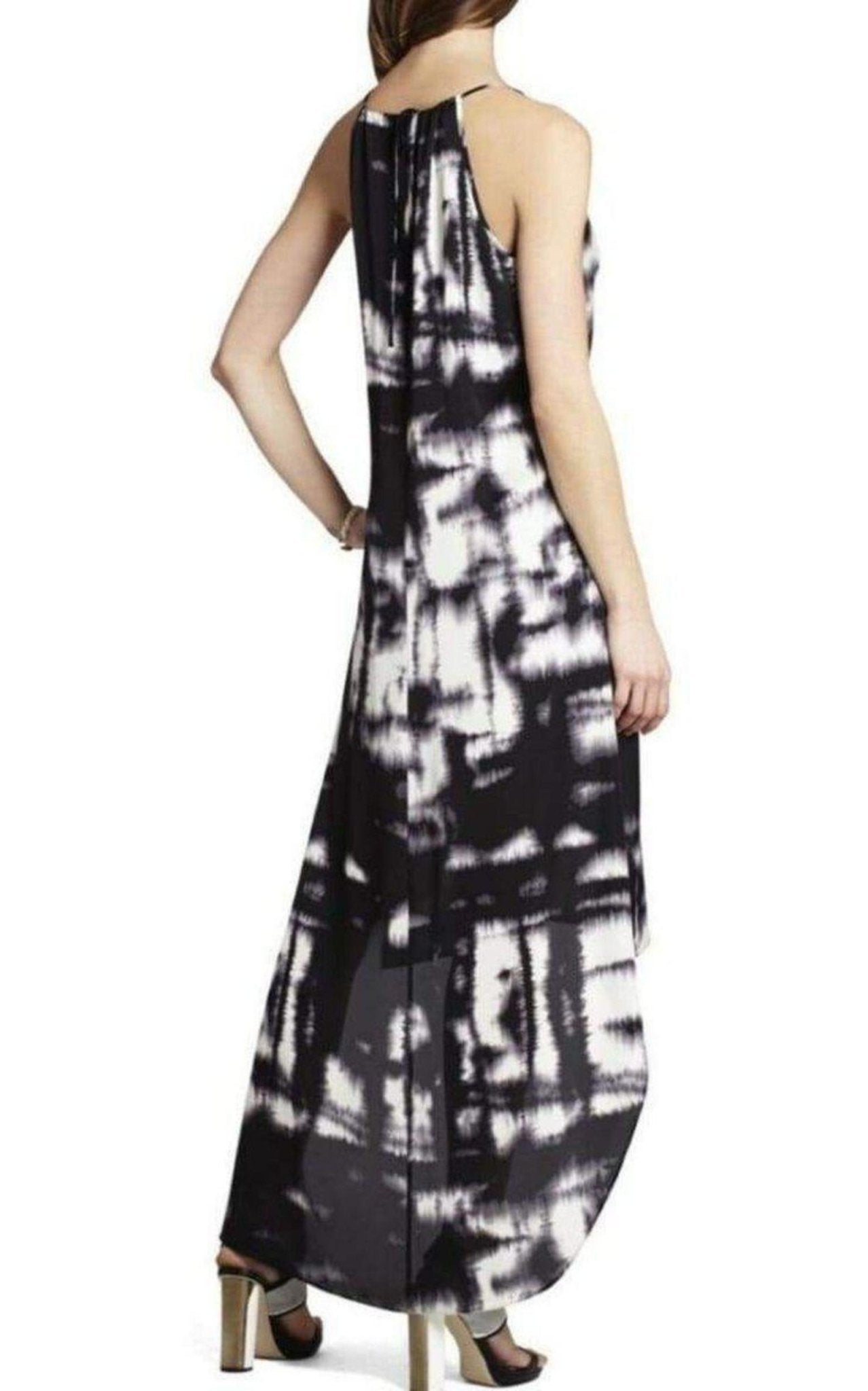 BCBGMAXAZRIA Rory Black High - Low Hem Dress - Runway Catalog