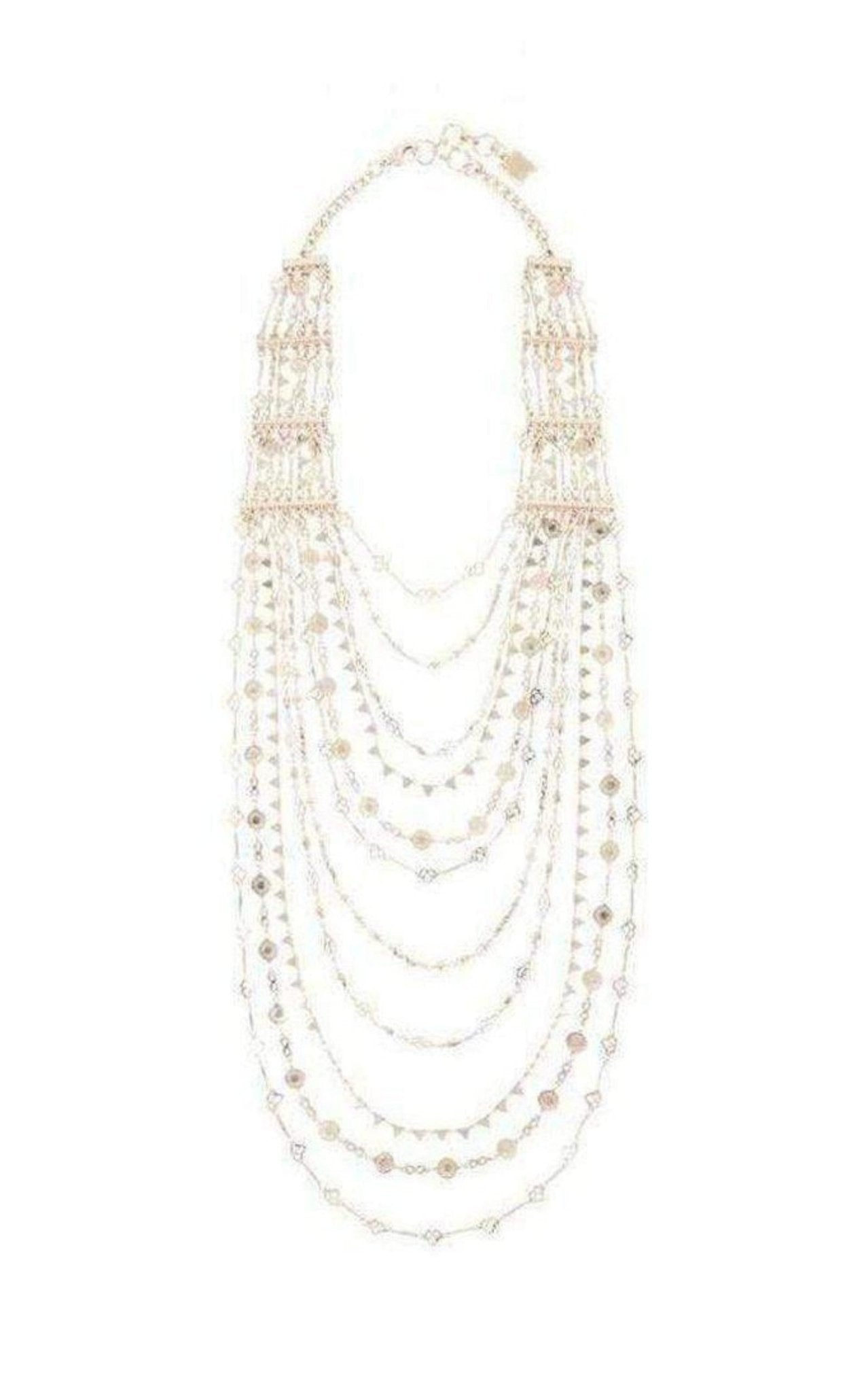 BCBGMAXAZRIA Rose Gold Layered Novelty Chain Necklace - Runway Catalog