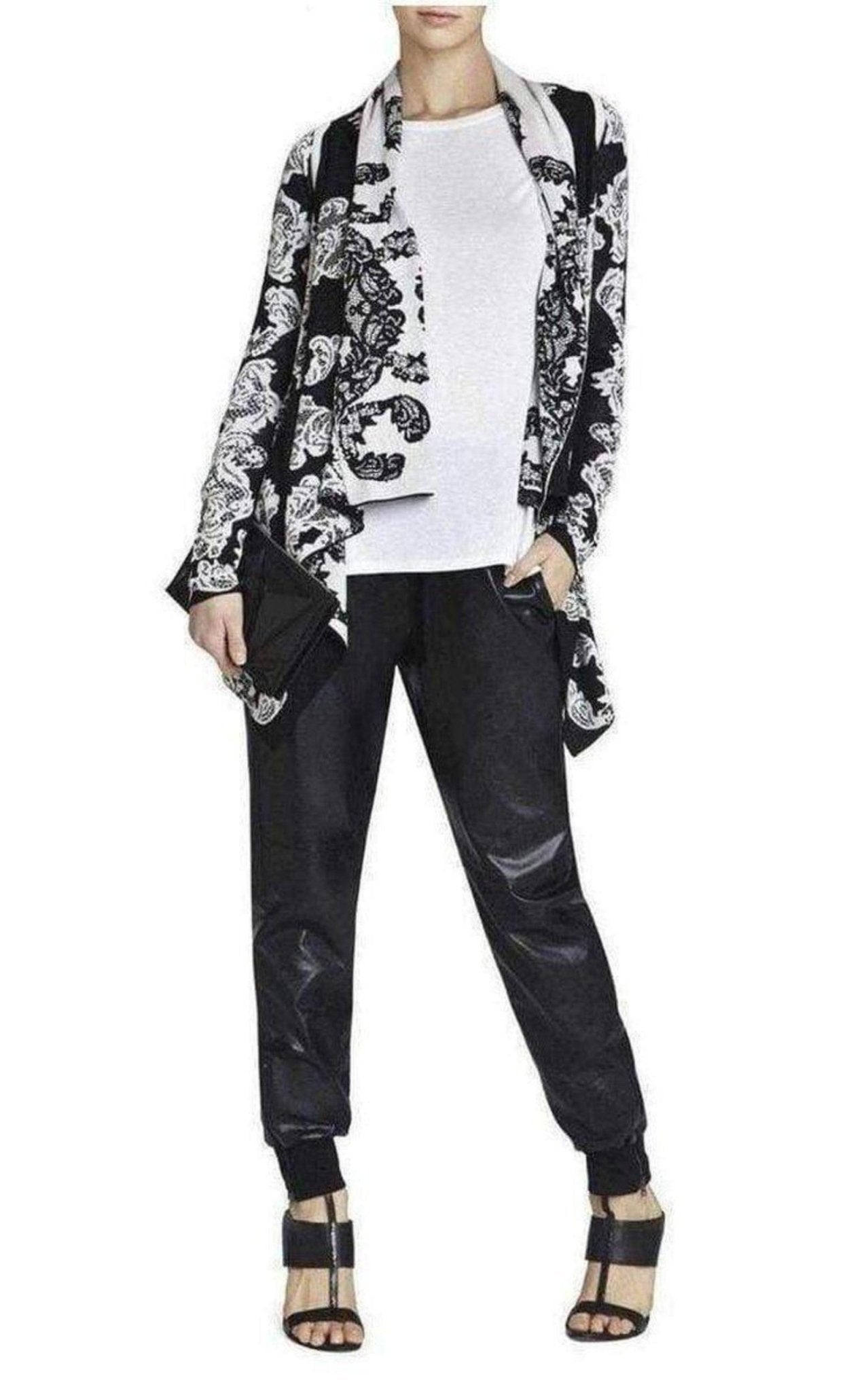 BCBGMAXAZRIA Ruba Lace Jacquard Cardi - Wrap - Runway Catalog