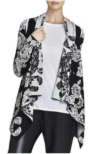 BCBGMAXAZRIA Ruba Lace Jacquard Cardi - Wrap - Runway Catalog