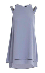 Selina Layered A-Line Dress BCBGMAXAZRIA