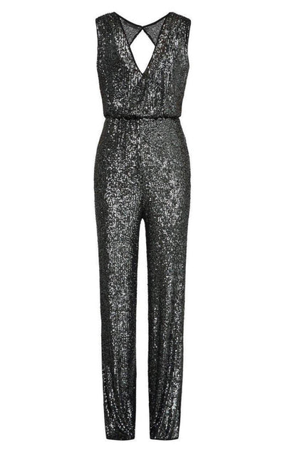 Sequinned Wide-Leg Jumpsuit BCBGMAXAZRIA