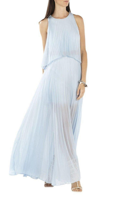 BCBGMAXAZRIA Shaina Sleeveless Pleated Midi Dress - Runway Catalog