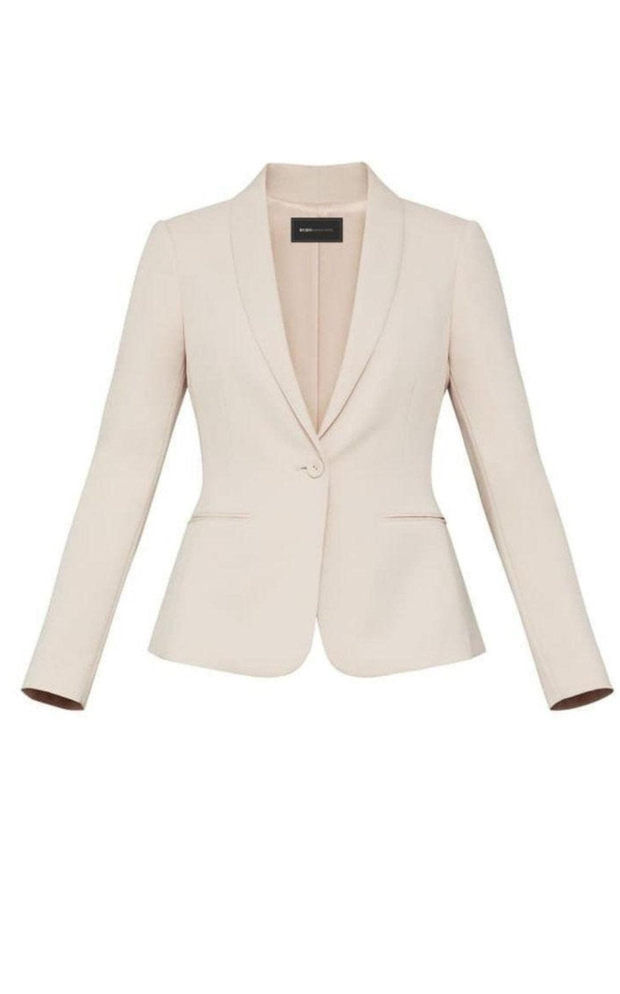 BCBGMAXAZRIA Shawl - Collar Twill Jacket - Runway Catalog