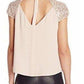 Sierra Woven Burnout Top BCBGMAXAZRIA