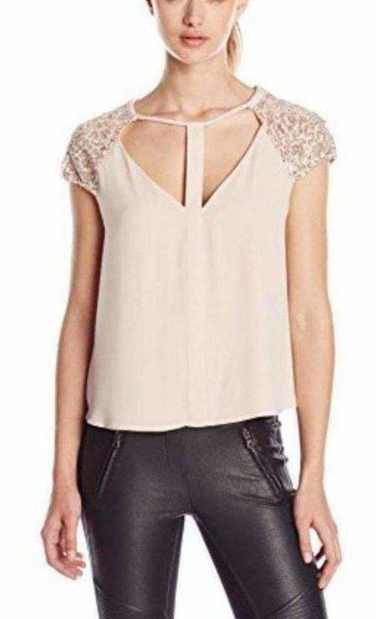 BCBGMAXAZRIA Sierra Woven Burnout Top - Runway Catalog