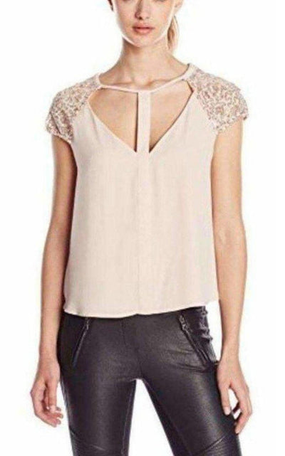 BCBGMAXAZRIA Sierra Woven Burnout Top - Runway Catalog
