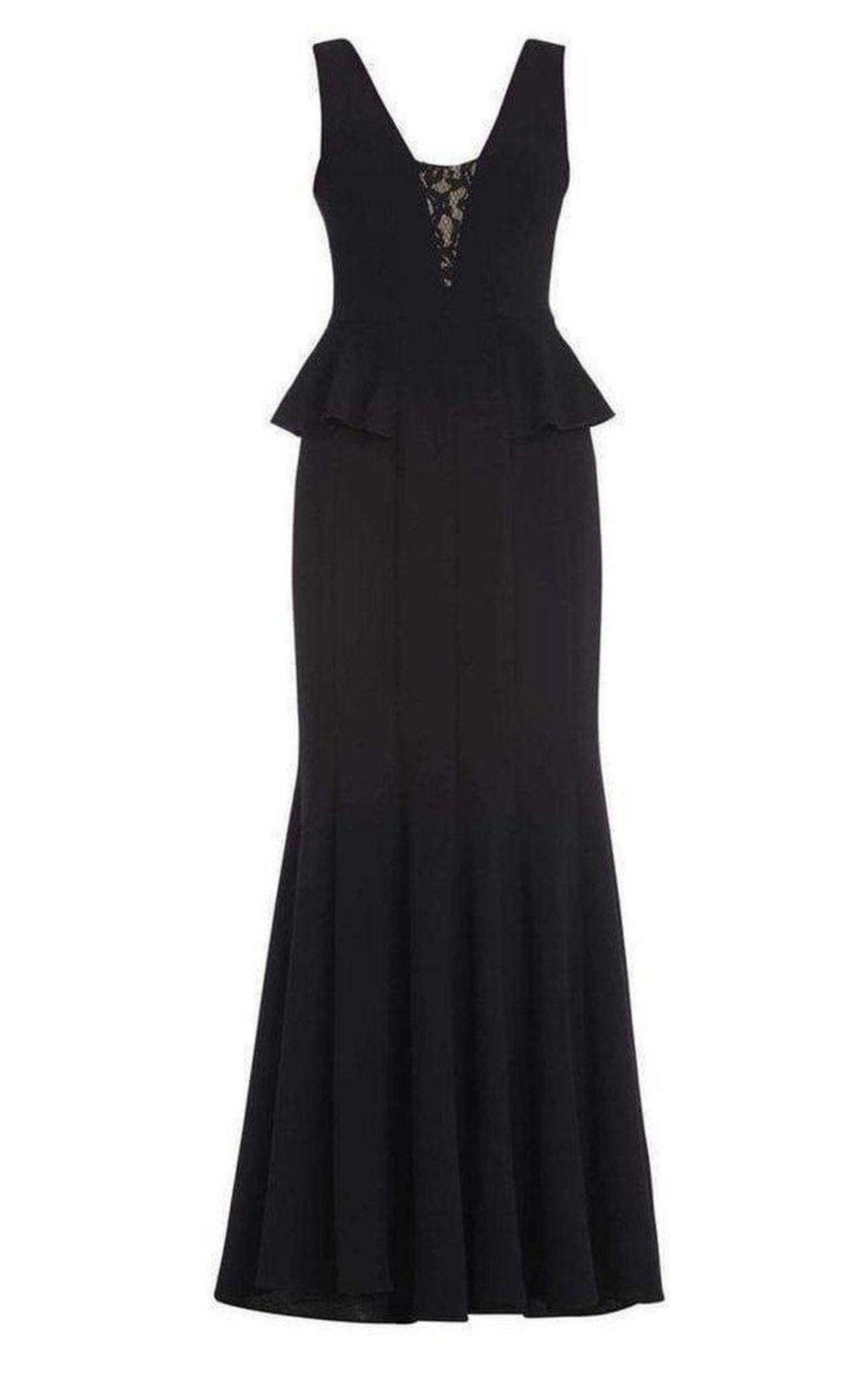 BCBGMAXAZRIA Silvia Sleeveless Peplum Long Dress - Runway Catalog