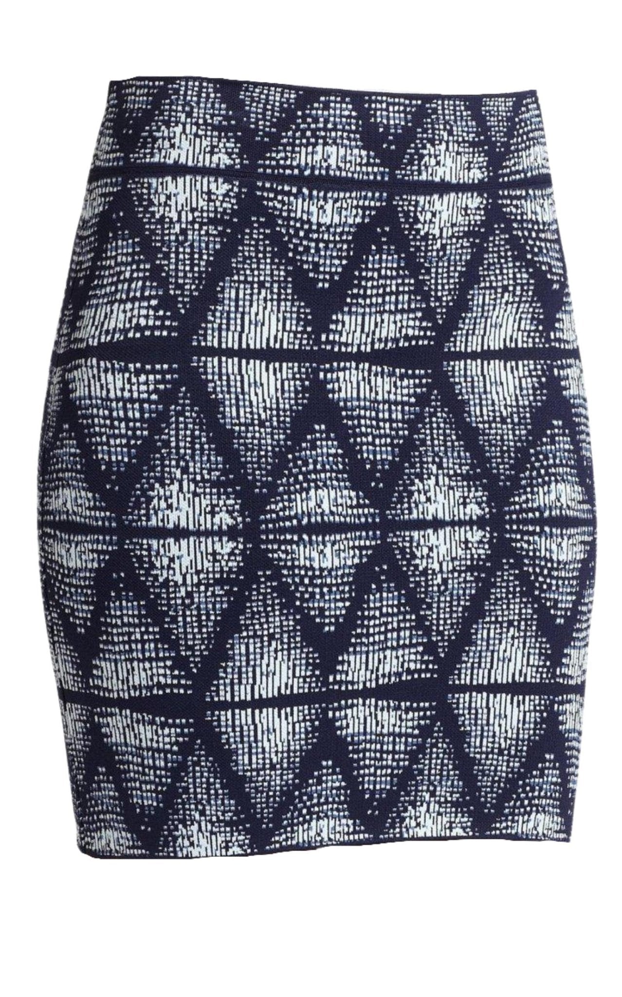 BCBGMAXAZRIA Simone Abstract Tribal Print Skirt - Runway Catalog