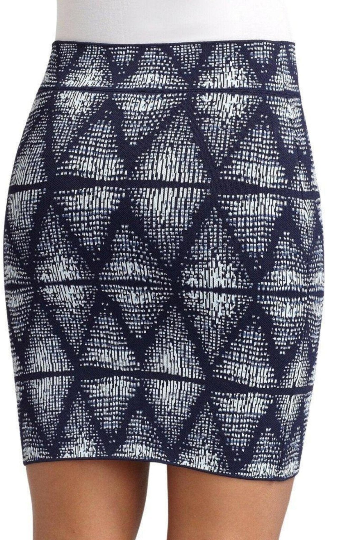 BCBGMAXAZRIA Simone Abstract Tribal Print Skirt - Runway Catalog