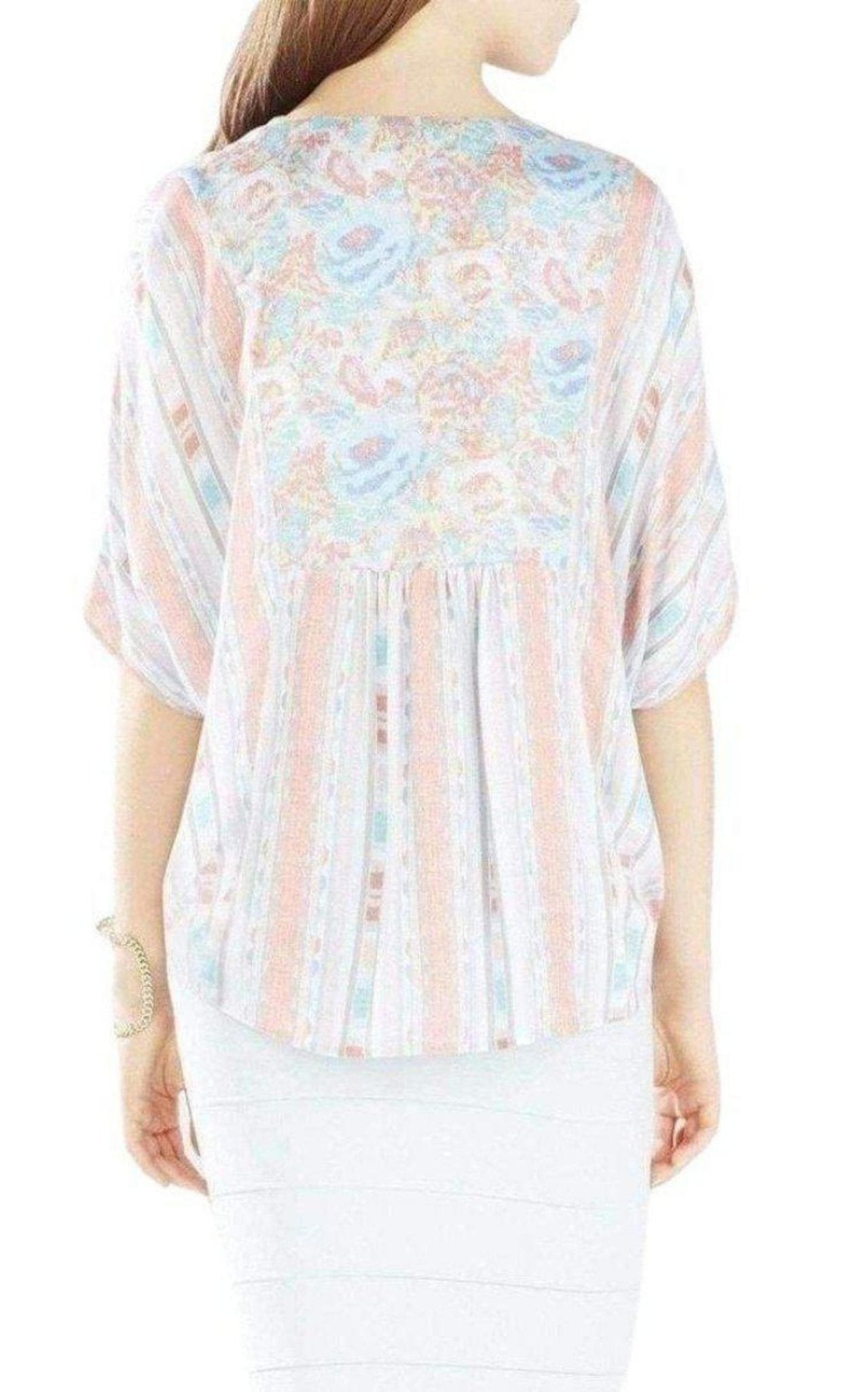 BCBGMAXAZRIA Skarlett Relaxed Handkerchief Top - Runway Catalog