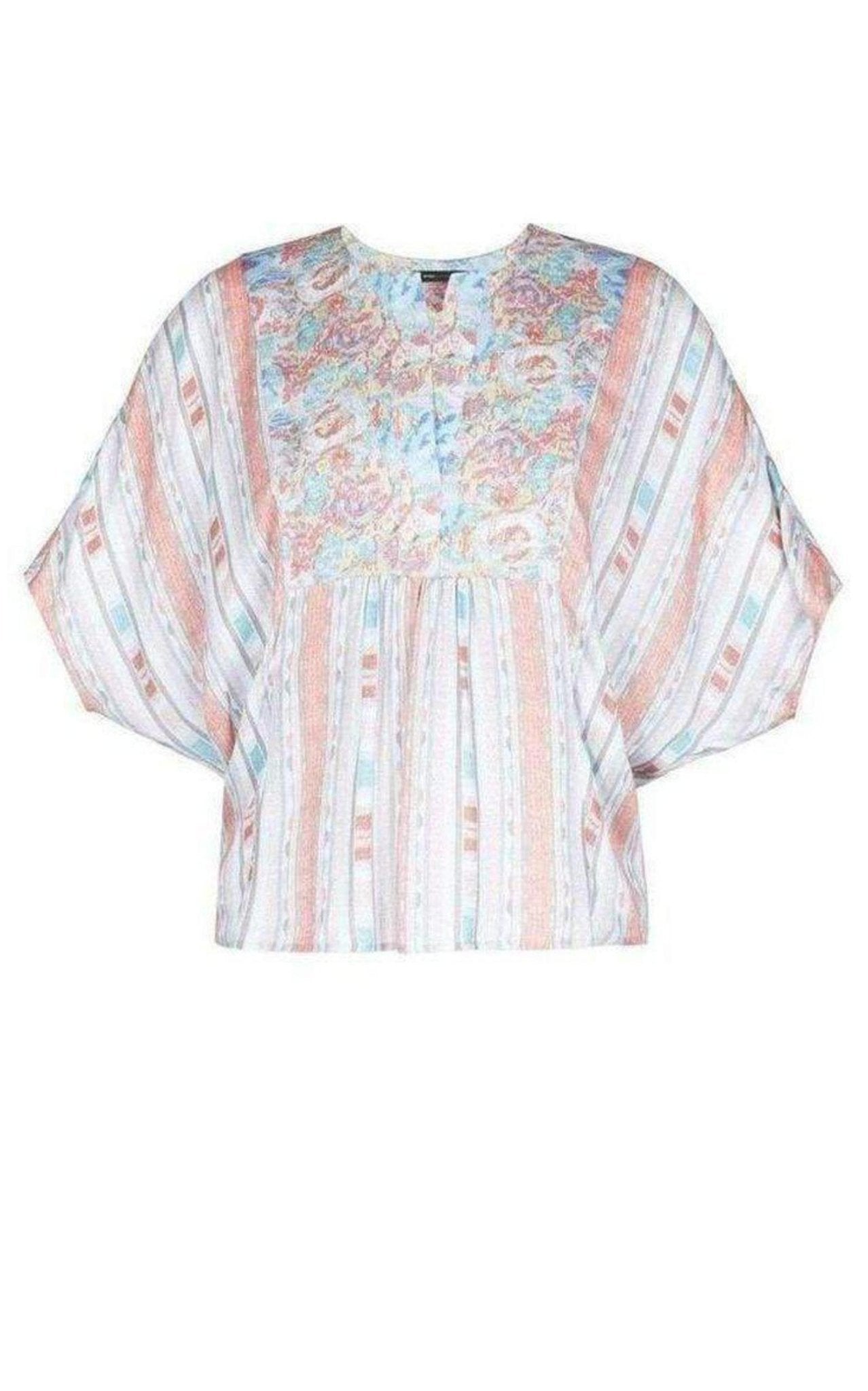 BCBGMAXAZRIA Skarlett Relaxed Handkerchief Top - Runway Catalog