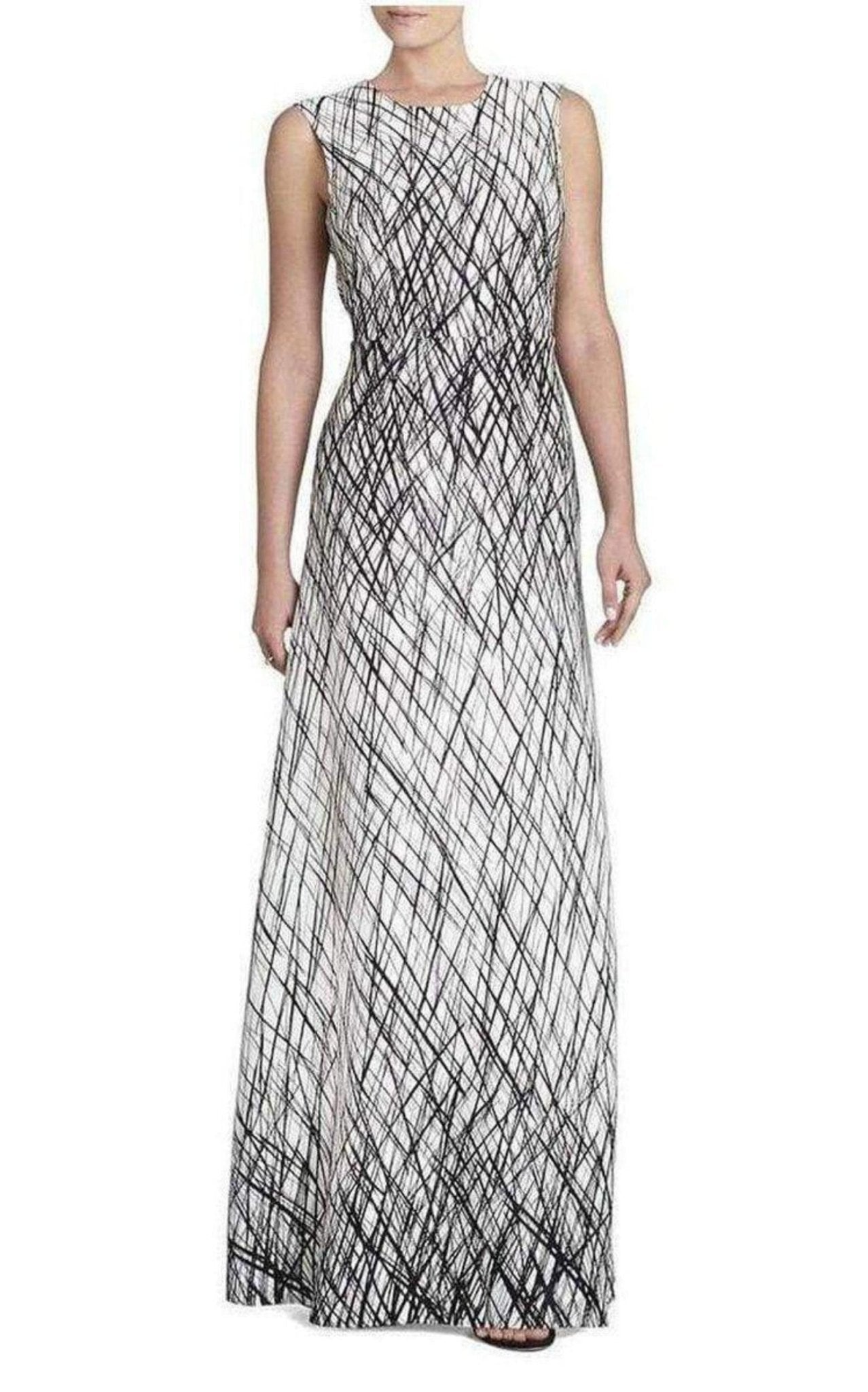 BCBGMAXAZRIA Sleeveless Printed Gown Dress - Runway Catalog