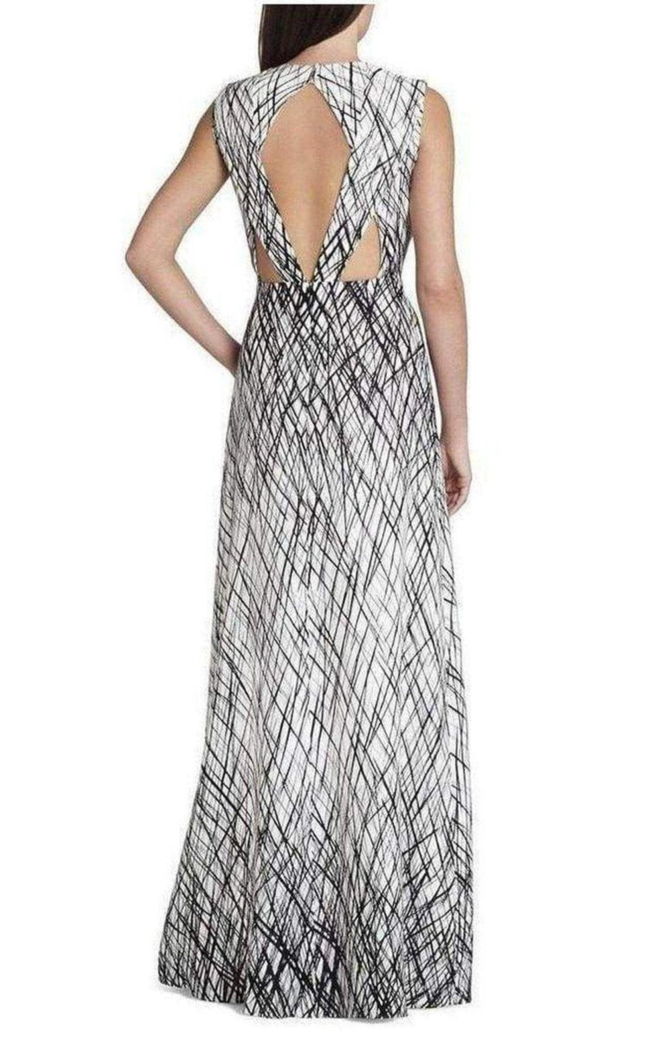 BCBGMAXAZRIA Sleeveless Printed Gown Dress - Runway Catalog