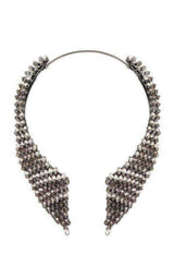 Smoke Stone Collar Necklace BCBGMAXAZRIA