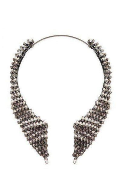 BCBGMAXAZRIA Smoke Stone Collar Necklace - Runway Catalog