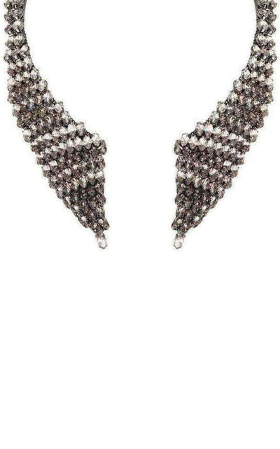 BCBGMAXAZRIA Smoke Stone Collar Necklace - Runway Catalog