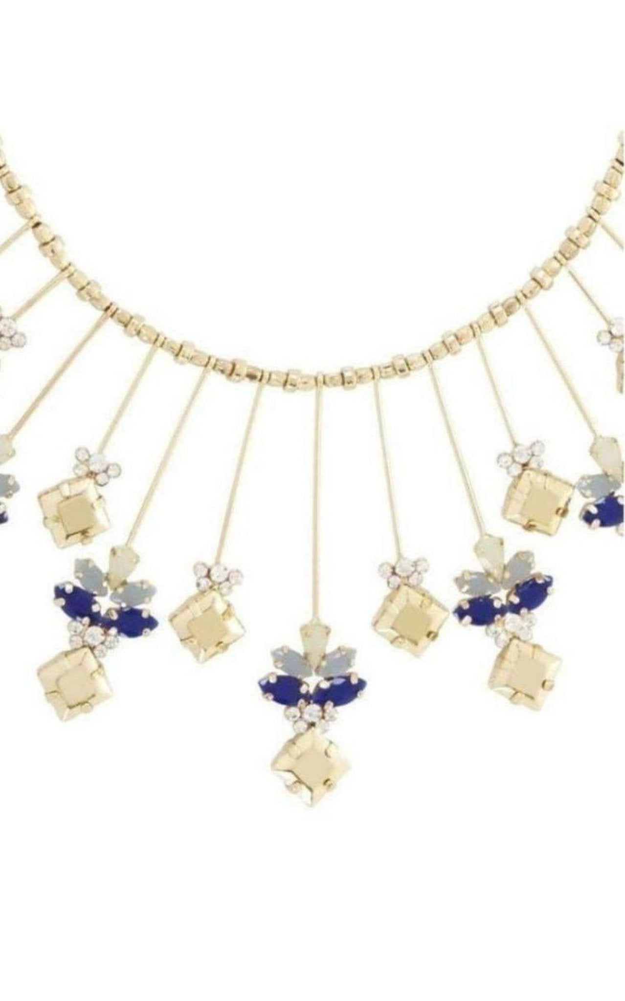 BCBGMAXAZRIA Square Stone Sunburst Necklace - Runway Catalog